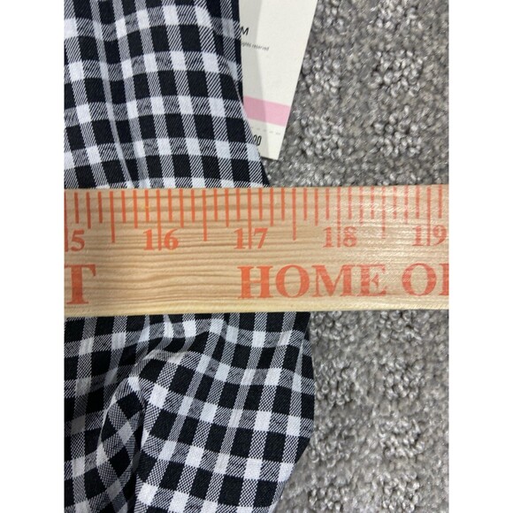 NWT Anne Klein Collared Striped Gingham Knee Length Dress 10 Sleeveless Belt - Picture 9 of 12